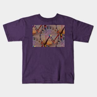 Sunsets over the Ferris Wheel Kids T-Shirt